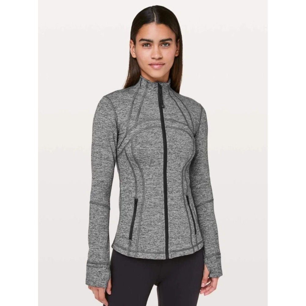 Lululemon Black Heathered Define Jacket Full Zip Size 2